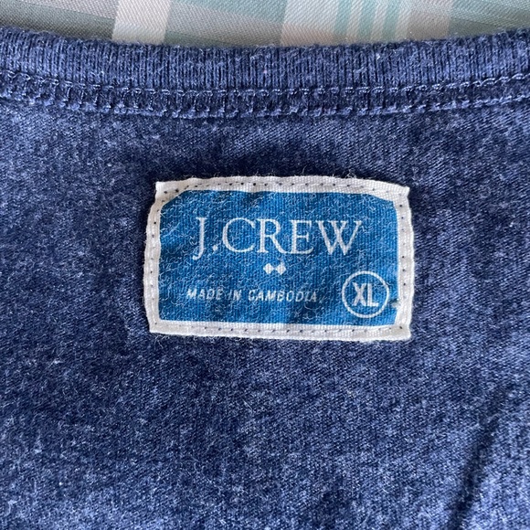 Mens JCrew Tanktop navy and red in color X Large - Picture 3 of 4